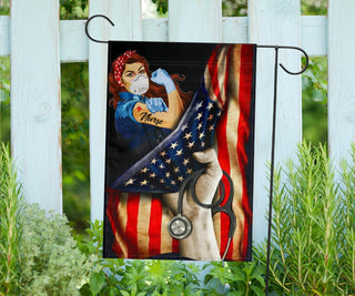 Gifts For Nurses Strong Nurse US FLag HG