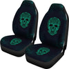 Universal Fit Polyester Fabric 3D Skull Car Seat Covers 005 - designfullprint