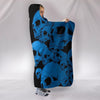 Ultra Soft Wool 3D Skull Hooded Blanket 010 - designfullprint