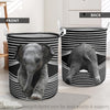 Gift For Elephant Lover Elephant Cute Laundry Basket LN