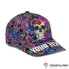 Skull Gift Gift For Hippie Flower Skull And Mandala Party Snapback Hat HG
