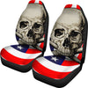Flag Skull Car Seat Cover