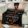 Black Pride Gift For Mom Daughter to Mom Black Premium Blanket Daughter To Mom Blanket