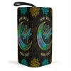 Gift For Hippie Lover Hippie Dragonfly Moon Stay Wild Moon Child Leather Wallet Long Wallet With Black Hand Strap HG