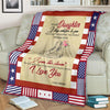 Gift For Army Gift For Mom Mom to Daughter Airforce Premium Blanket