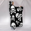 Skull Crossbones Hooded Blanket - designfullprint