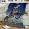 Gift For Mom Motorcross Mom To Son Premium Blanket