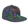 Skull Gift Color Explosion Skull Snapback Hat HG
