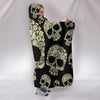 Sugar Skull Hooded Blanket - designfullprint