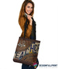Gift For Teacher Teacher Gifts Leather Pattern Print Tote Bag HG
