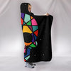 Skull Hooded Blanket Black - designfullprint