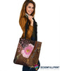 Breast Cancer Awareness Pink Ribbon Tote Bag HG