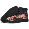 Gift For Hippie Black Mushroom Boots Mushroom Shoes