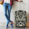 Skull 3D Art Luggage Cover 003 - designfullprint