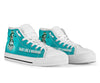 Skull Gift Teal Fight Like A Warrior Ovariant Cancer Awareness Sugar Skull Girl Shoes