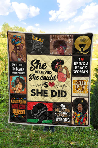 Black Pride Black Queen Power Quilt