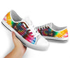 Medical Tie Dye Flag Low Top Shoes
