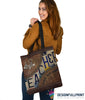 Gift For Teacher Teacher Gifts Leather Pattern Print Tote Bag HG