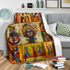 African American Blanket Black Woman African Culture  Black History Month Sherpa Blanket HG