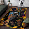 Black Pride Black Golden Area Rug Black Proud And Educated Black Pride