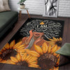 Black Pride Courageous Black Girl Rug LN Black And Proud 365 Black History Afro Proud