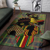 Black Pride Black and Color is Love Area Rug Black And Proud 365