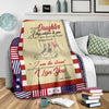 Gift For Army Gift For Mom Mom to Daughter Airforce Premium Blanket