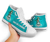 Skull Gift Teal Fight Like A Warrior Ovariant Cancer Awareness Sugar Skull Girl Shoes