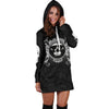 Comma Butterfly Skull Hoodie Dress 005 - designfullprint