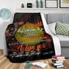 Gift For Mom Softball Mom To Daughter Deer Mom Love Daughter Custom Blanket HG