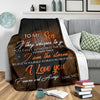 Gift For Mom Basketball Mom To Son Premium Blanket