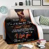 Black Pride Gift For Mom Son to Mom Black Premium Blanket