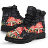 Gift For Hippie Black Mushroom Boots Mushroom Shoes
