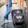Washable Spandex Wolf Dreamcatcher Print Luggage Cover 003 - designfullprint