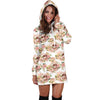 Floral Skull Hoodie Dress 004 - designfullprint
