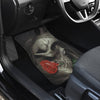 3D Skull design Universal-Fit Car Mat - Sugar Skull Skull and Rose (Set of 02) - designfullprint