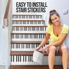 Gift For Piano Lover Piano Keys Stairs Stickers Set HG Christmas Decoration