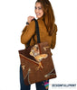 Print Leather Tiger Tote Bag HG