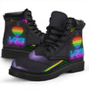 Pride LGBT Love Is Love Hexagon Neon LGBT All-Season Boots LGBT Boot HG