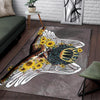 Black Pride Sunflower Angel Black Queen Rug LN Black And Proud Rug