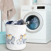Laundry Basket, Clothes Basket Laundry Hamper with Rope,Cute Cartoon Nursery Hamper for Kids Room, Toy Storage, Elephant Basket,