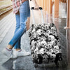 Washable Spandex Skull Print Luggage Cover 002 - designfullprint
