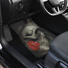 3D Skull design Universal-Fit Car Mat - Sugar Skull Skull and Rose (Set of 04) - designfullprint