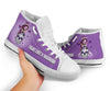 Skull Gift Fight Like A Warrior Purple Sugar Skull Girl Cancer Awareness Shoes