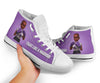 Fight Like A Warrior Melanin Purple Cancer Awareness Shoes