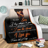 Black Pride Gift For Mom Son and Mom Black American Family Best Sherpa Blanket Mother Day Gift