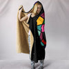 Skull Hooded Blanket Black - designfullprint