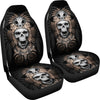 Universal Fit Polyester Fabric 3D Skull Car Seat Cover Set 007 - designfullprint