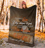 Gift For Mom Baseball Mom to Son Premium Fleece Blanket