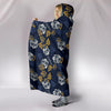 Ultra Soft Wool 3D Skull Hooded Blanket 007 - designfullprint